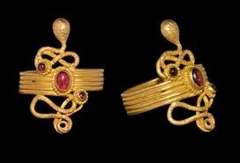 Egyptian garnet ring