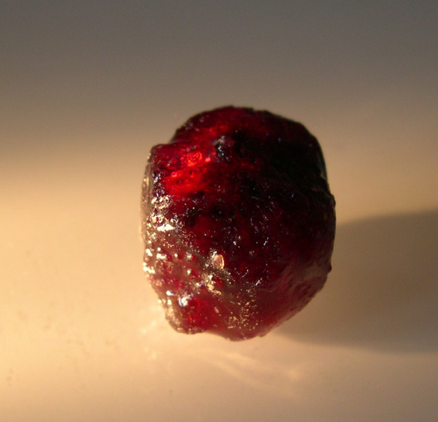 Rough pigeon blood ruby