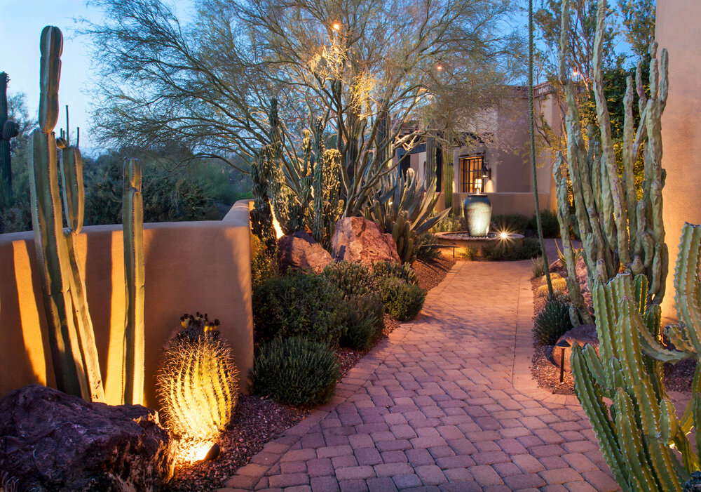 Desert Landscape Lighting Ideas, Desert Landscaping Ideas Phoenix Arizona