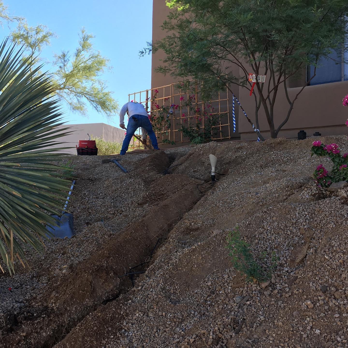 Upgrading this beautiful home in Troon. Project off to a great start. 🌵🌞