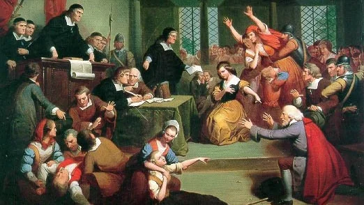 The Trial of George Jacobs, August 5th, 1692 by T.H. Matteson -- Wikimedia Commons (Public Domain)