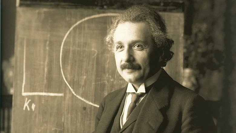 Albert Einstein during a lecture in Vienna in 1921 — Wikimedia Commons (Public Domain)