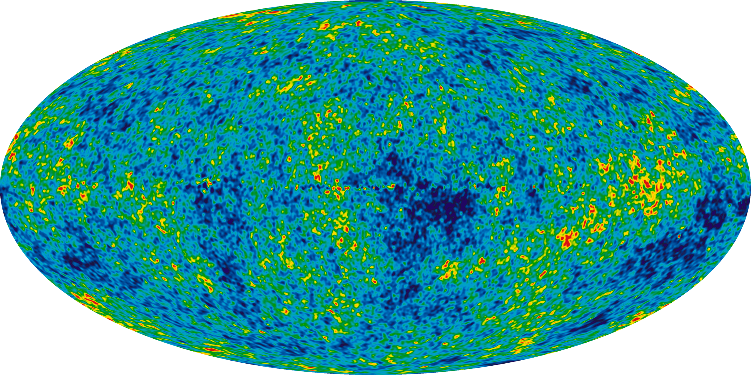 Leftover heat from the Big Bang ( background radiation ), by NASA -- Wikimedia Commons (Public Domain)