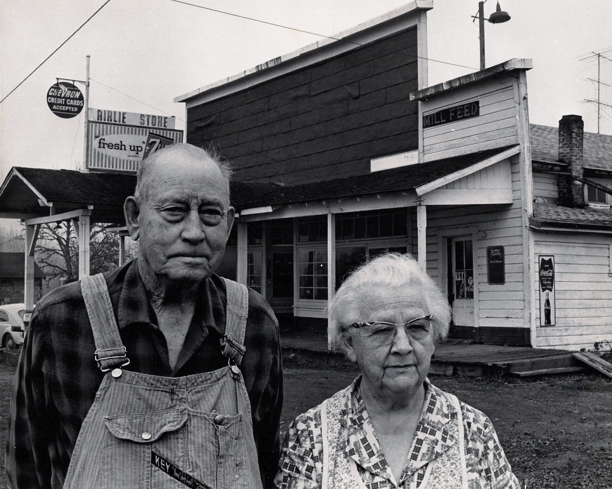  Jim's Great-Grandparents in front of their store in Airlie 