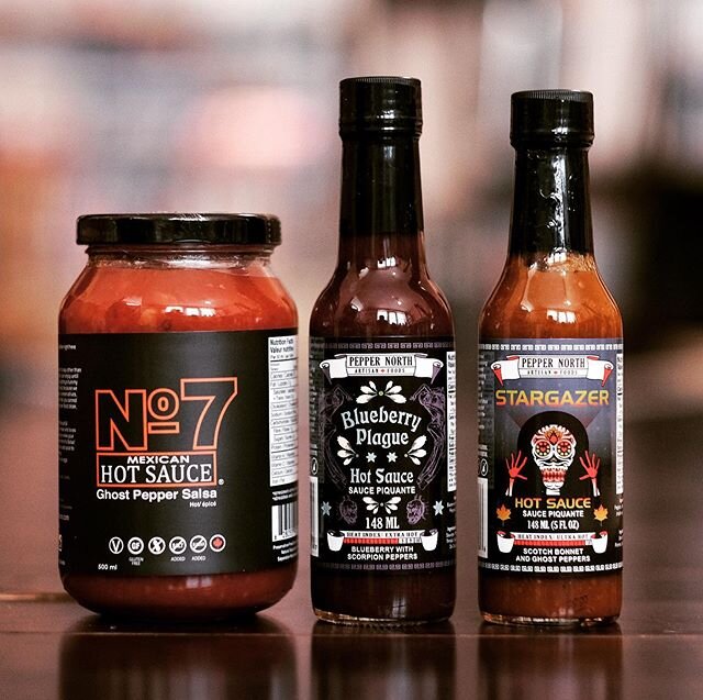 When you find out you can buy hot sauces directly from a warehouse in Etobicoke, you go a bit overboard. You might recognize some of these brands from @hotonesgameshow @firstwefeast , but most of them are meant for optimal flavour palette over face m