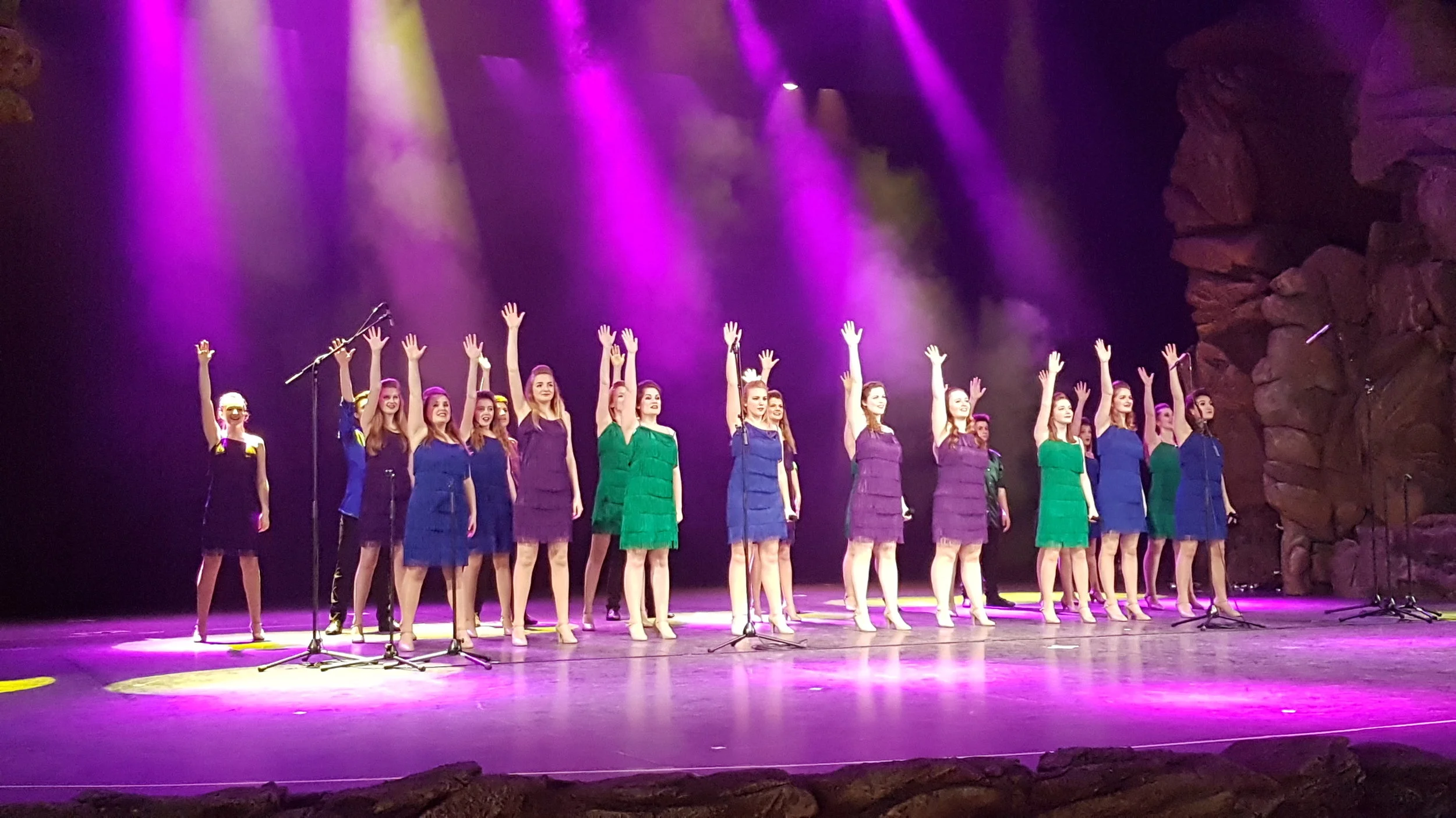 Amplify performing Defying Gravity in Disneyland Paris