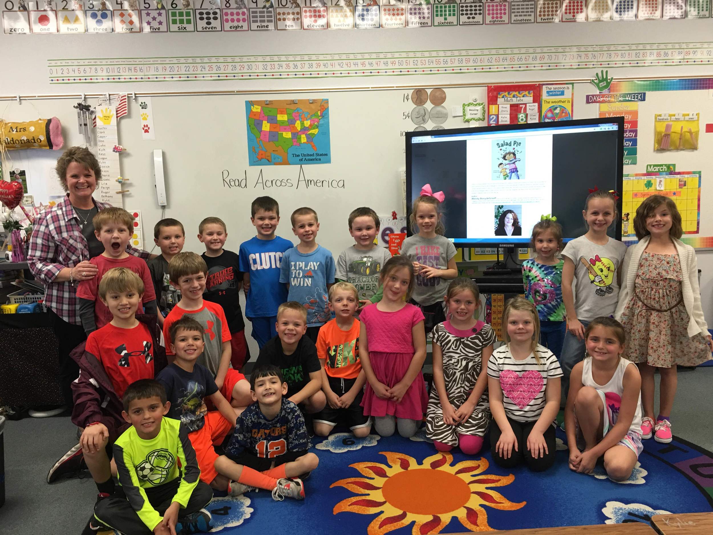 Mrs. Maldonado's Grade One class in Lorena, Texas