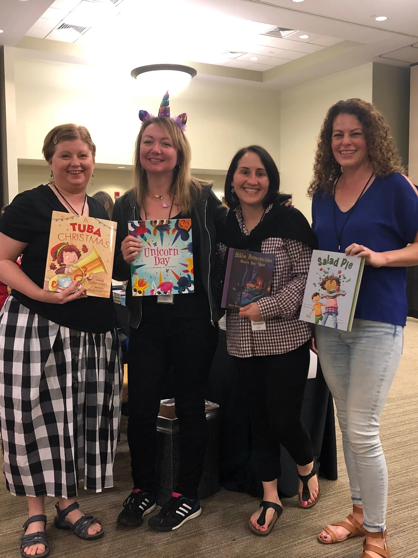 From left to right, Mary Uhles, Diana Murray, Robin Newman, Wendy BooydeGraaff