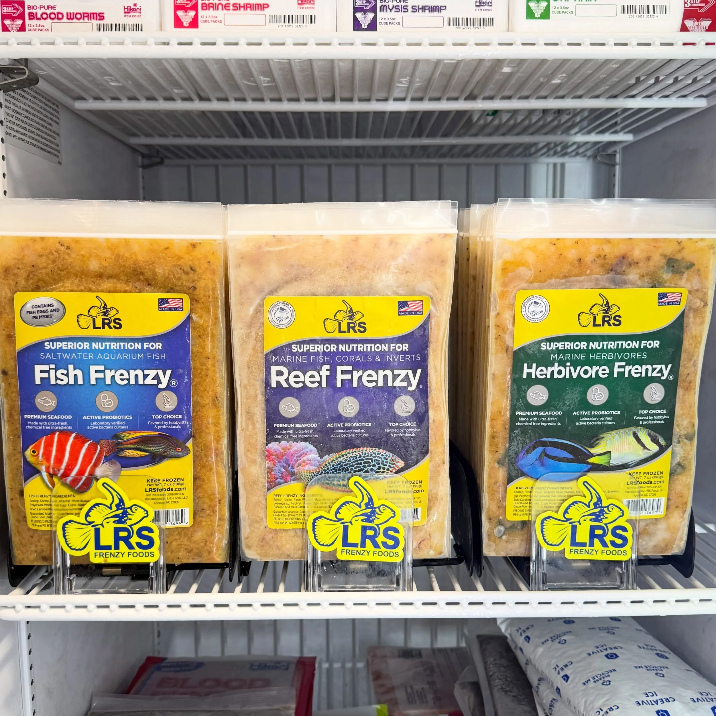 LRS Fish,Reef and Herbivore Frenzy just arrived 🥳 #lrsfrozenfishfood #reeftank #saltwateraquarium