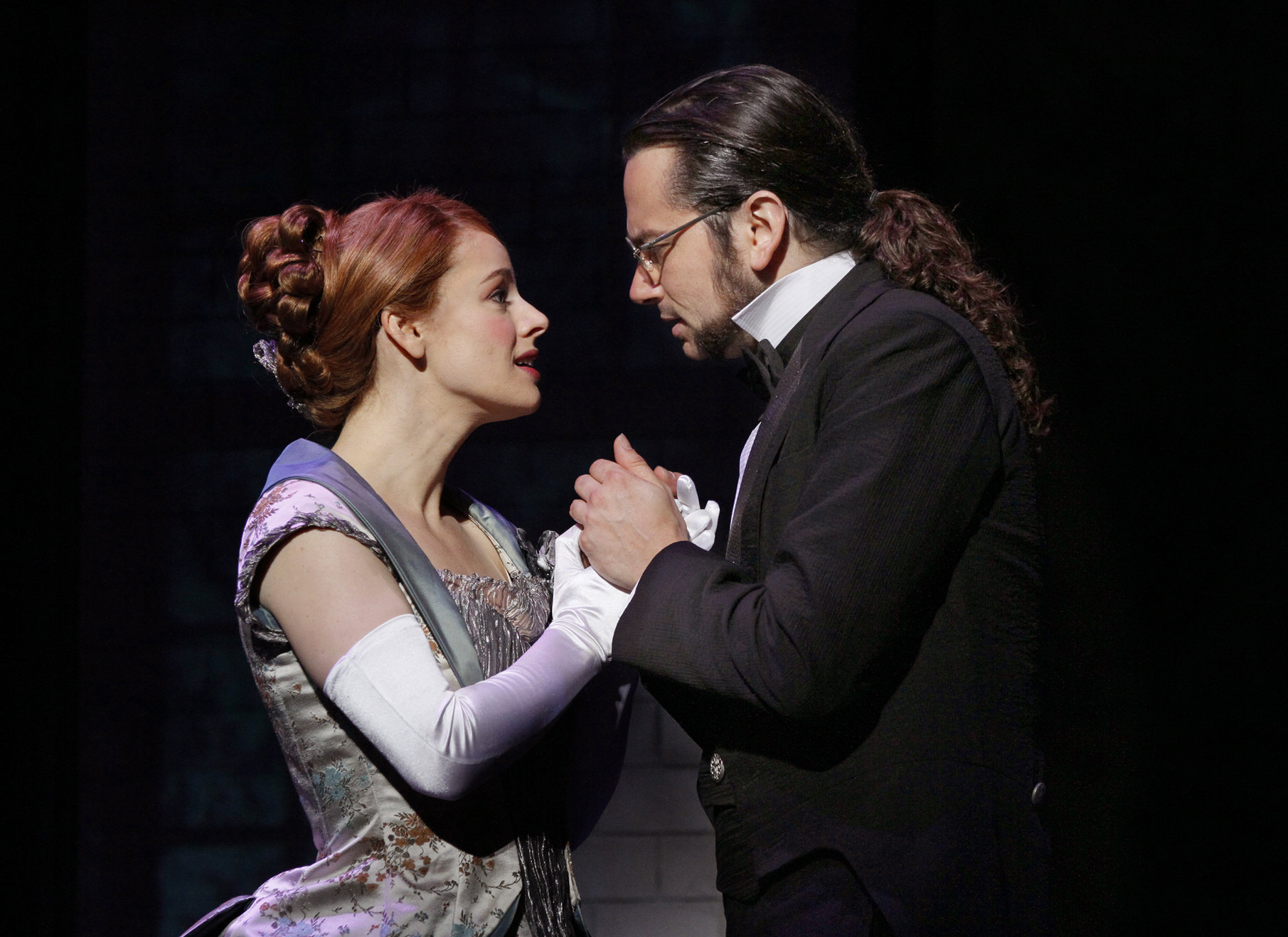 Teal Wicks as Emma Carew with Constantine Maroulis as Jekyll in the recent Broadway production of JEKYLL & HYDE. It wasn't a great show, but she was the best part of it. 
