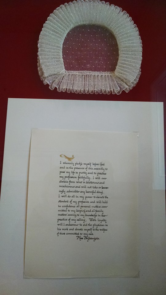 You know, just the cap and oath of FLORENCE NIGHTINGALE.