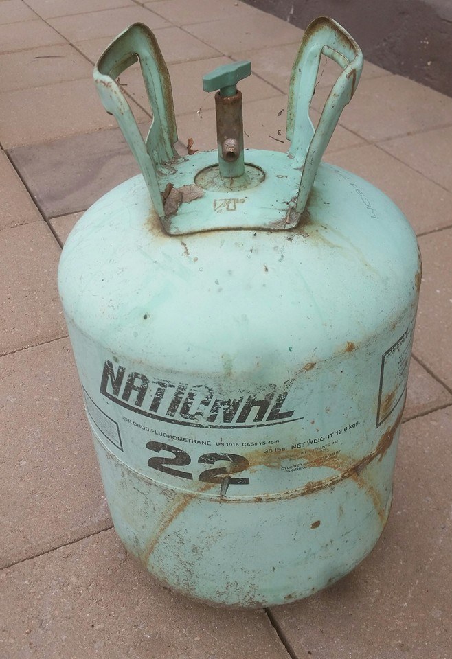 Old Helium Tank