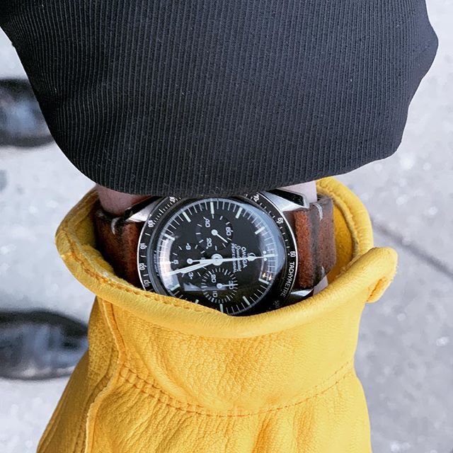 Tuesdays are for suede and deerskin. #speedytuesday #omegawatches