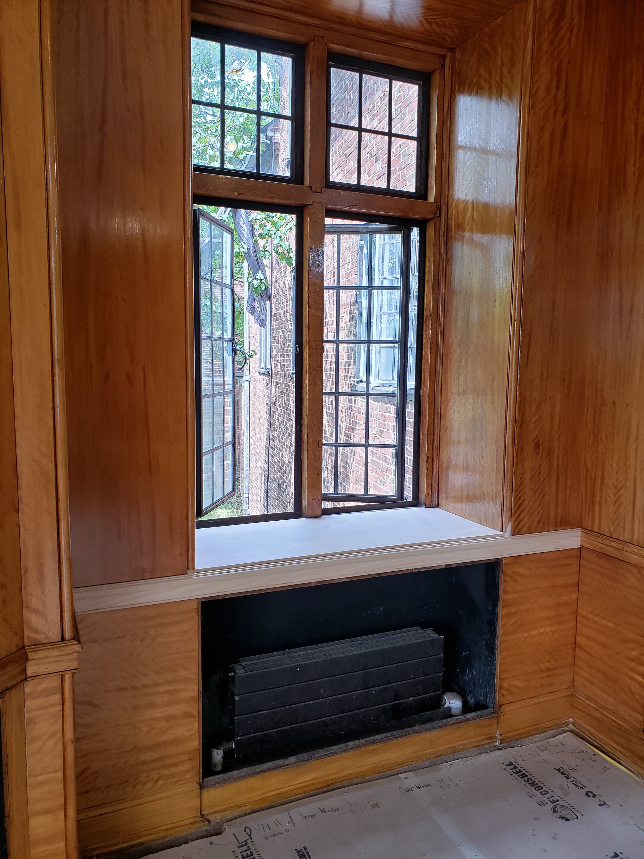 Before: Stain Match on Window Sill Replacement