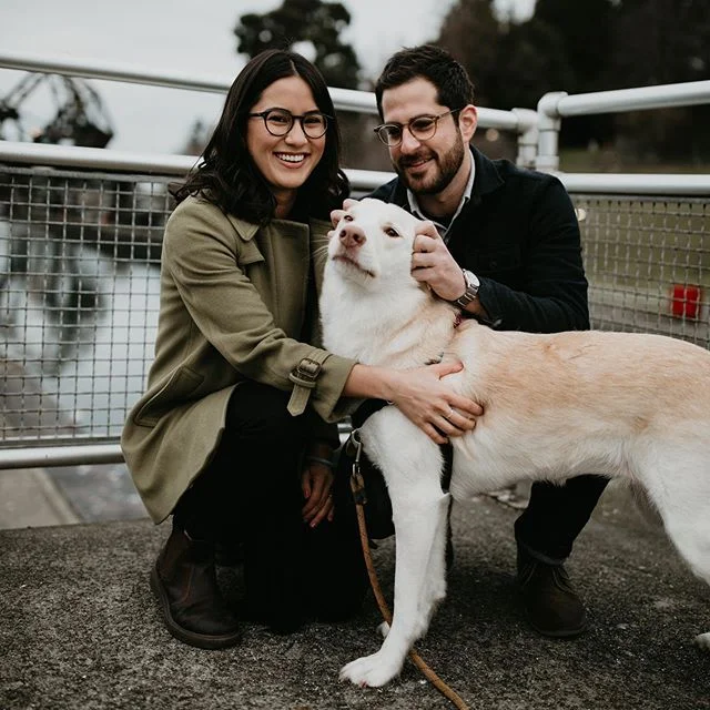 Happy wedding day to these three!