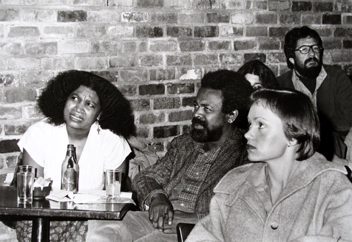 AMIRI BARAKA AT THE TIN PALACE, DECEMBER 15, 1979, PHOTO BY CARIN DRESCHALER-MARX