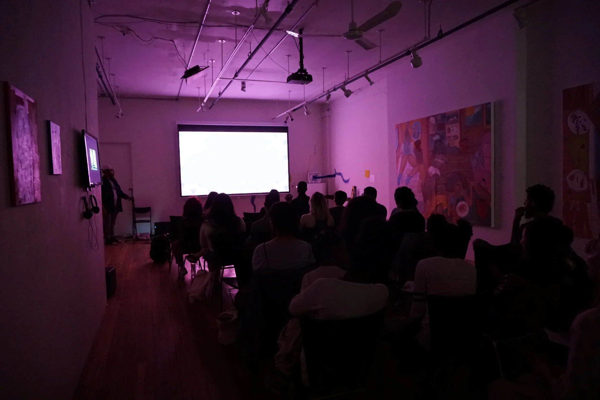 Photo of film screening in BronxArtSpace