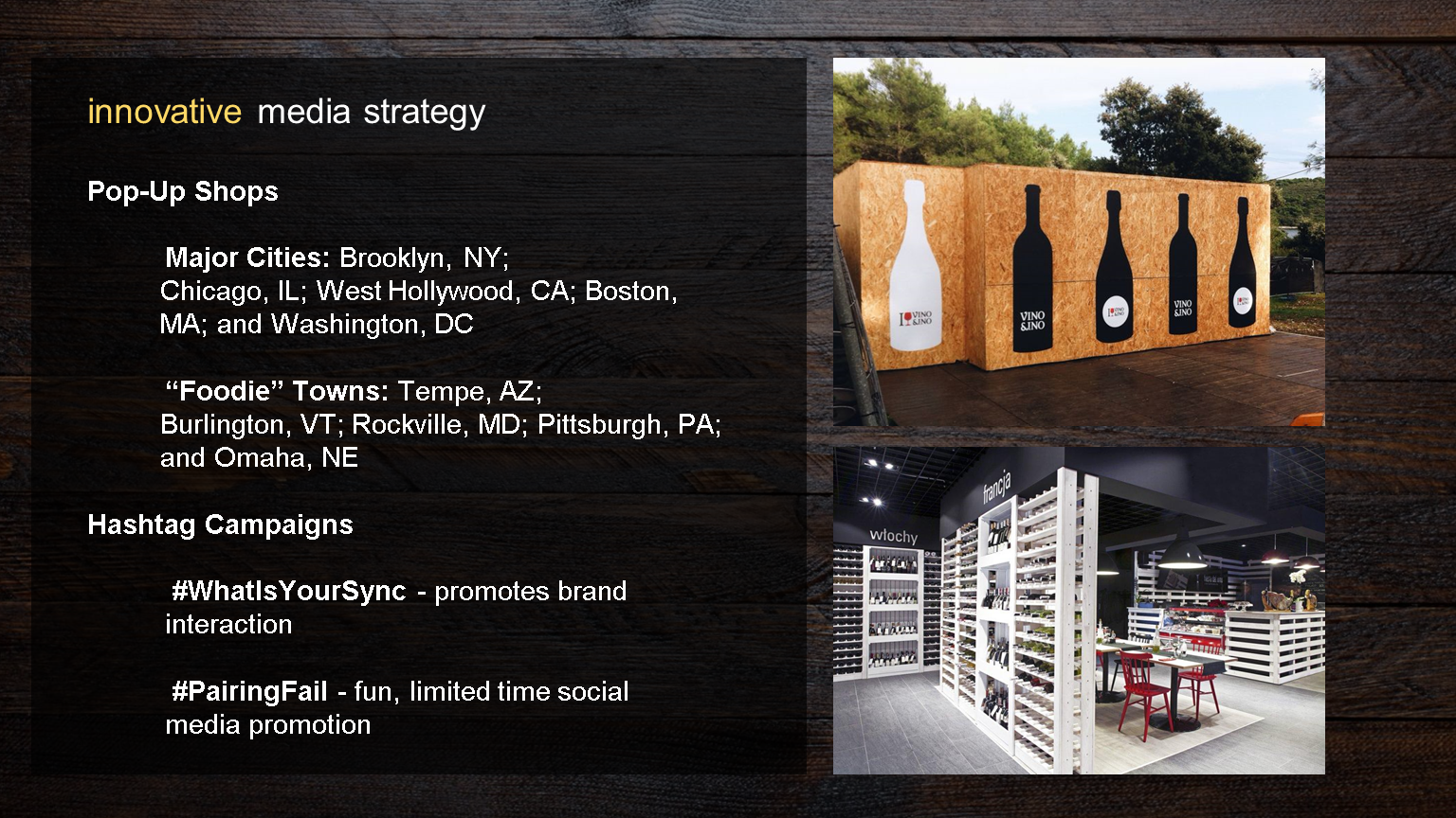  Sync Communications: Media Strategy (Innovative Ideas)