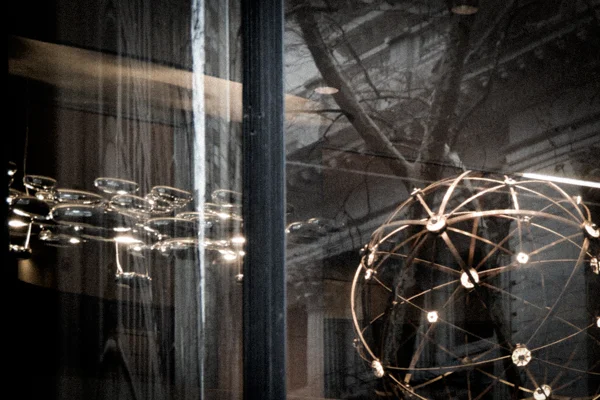 New York City, HSBC Bank/NY Library Window Reflection #1
