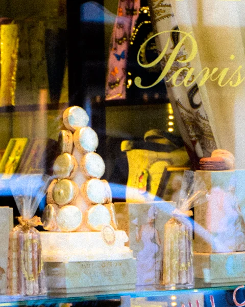 New York City, Laduree Christmas Window Reflection #3