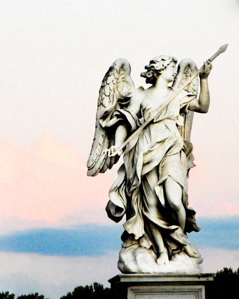 Rome. Ponte Sant'Angelo. "Angel with the Lance", Domenico Guidi