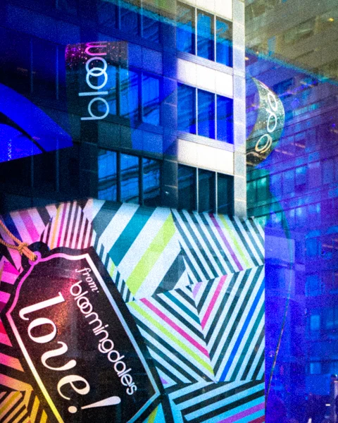 New York City. Bloomingdale's Christmas Window Reflection #6