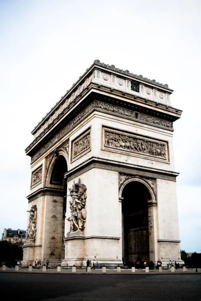 Paris. The Arc de Triomphe