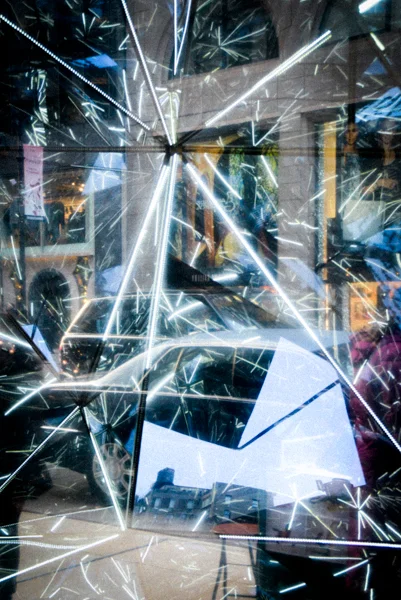 New York City. Barney's Christmas Window Reflection #4