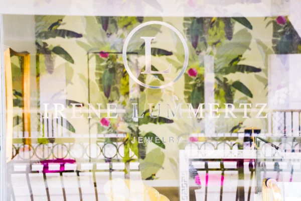 Palm Beach. Irene Lummertz Jewelry Window reflection #3
