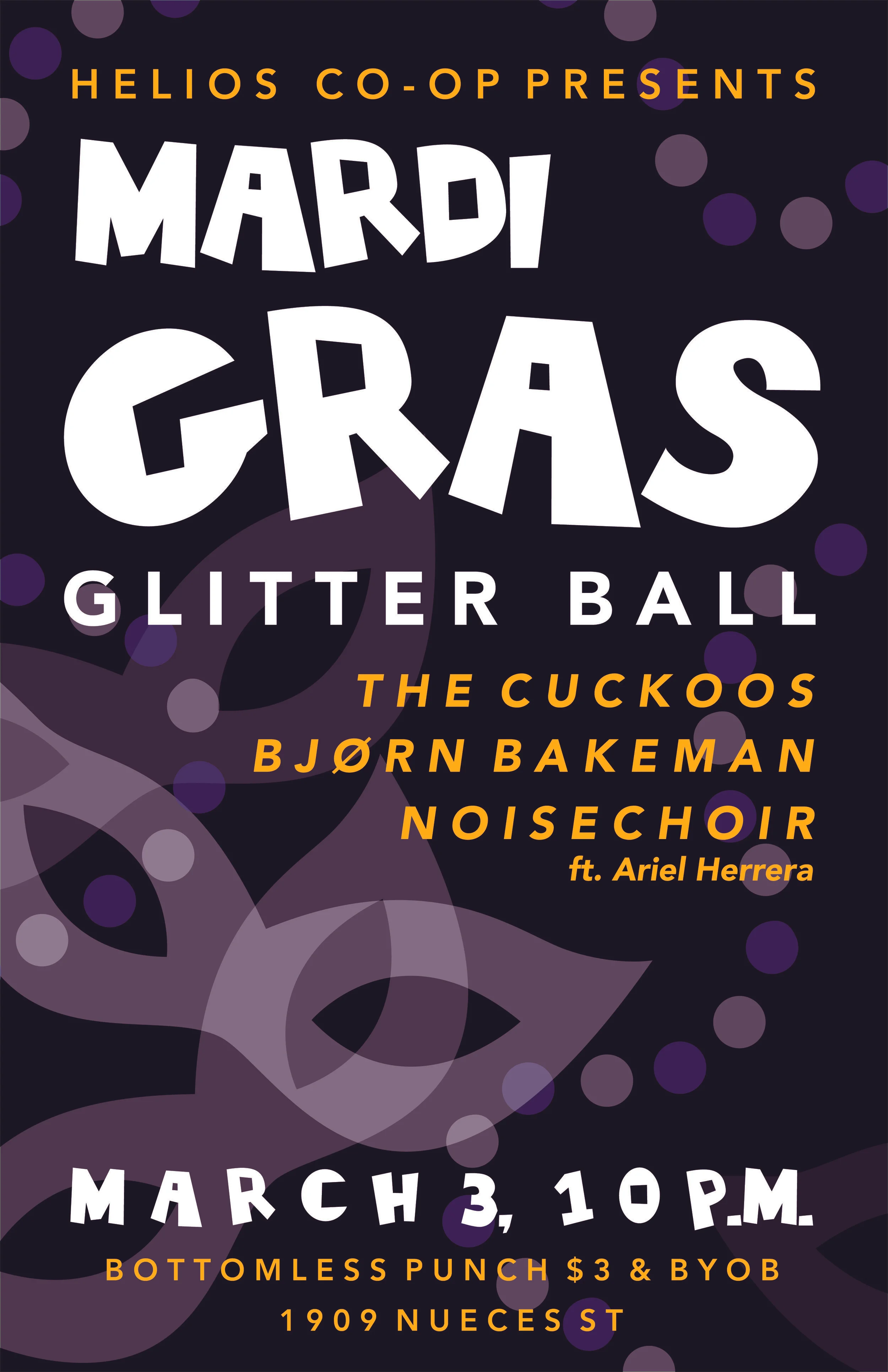 HELIOS MARDI GRAS POSTER