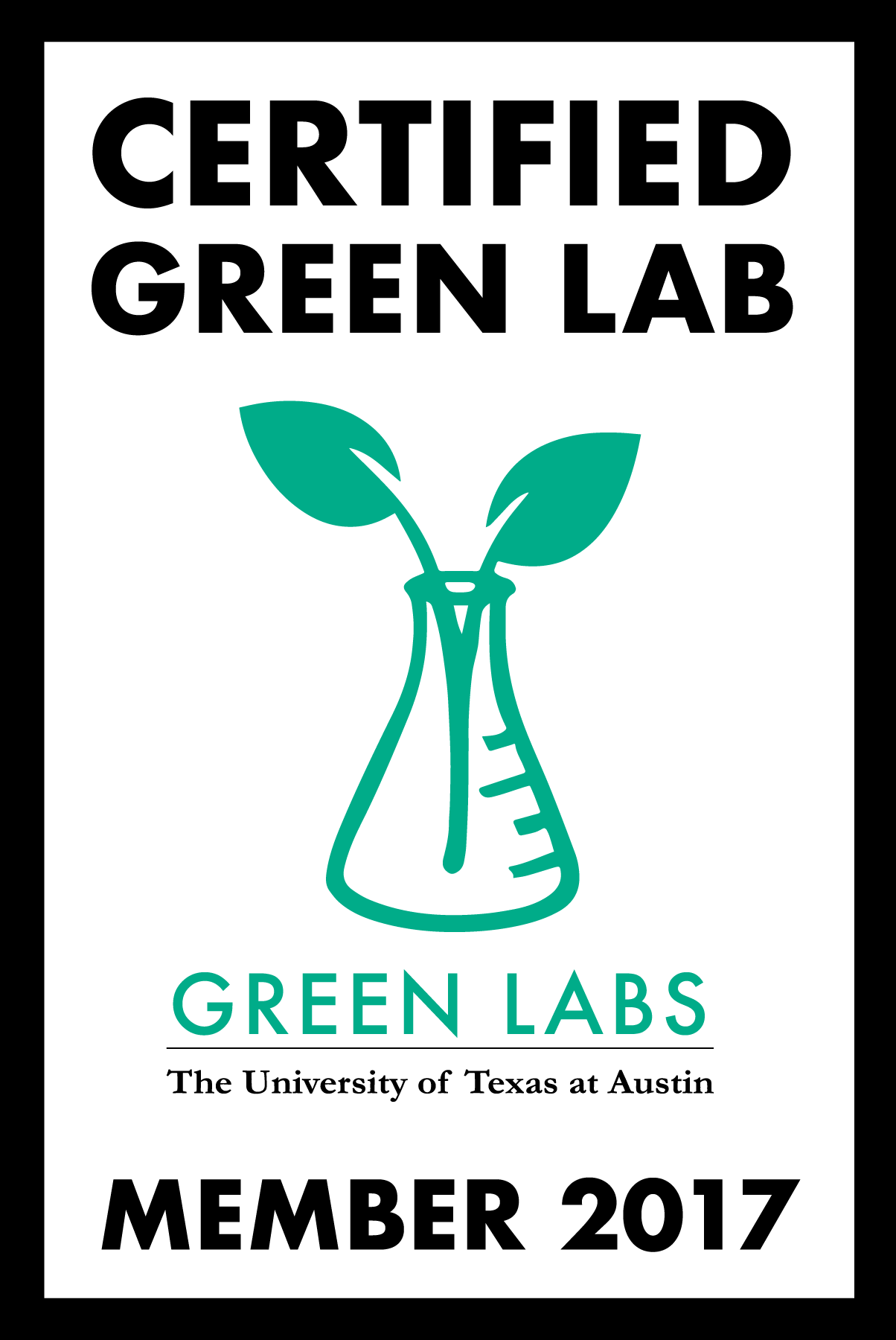 Green Labs Certification Sign