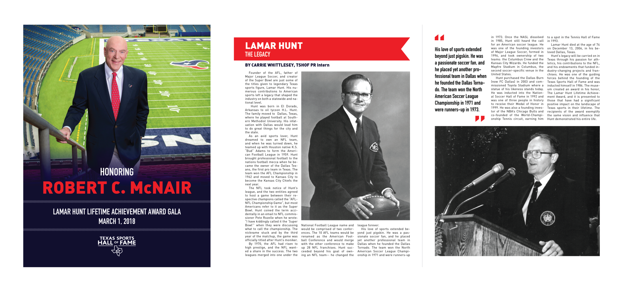 Texas Sports Hall of Fame — Robert McNair Program