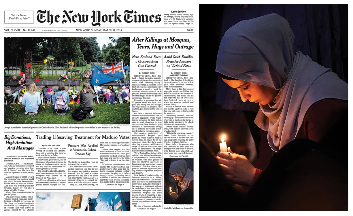 New York Times: Front Cover