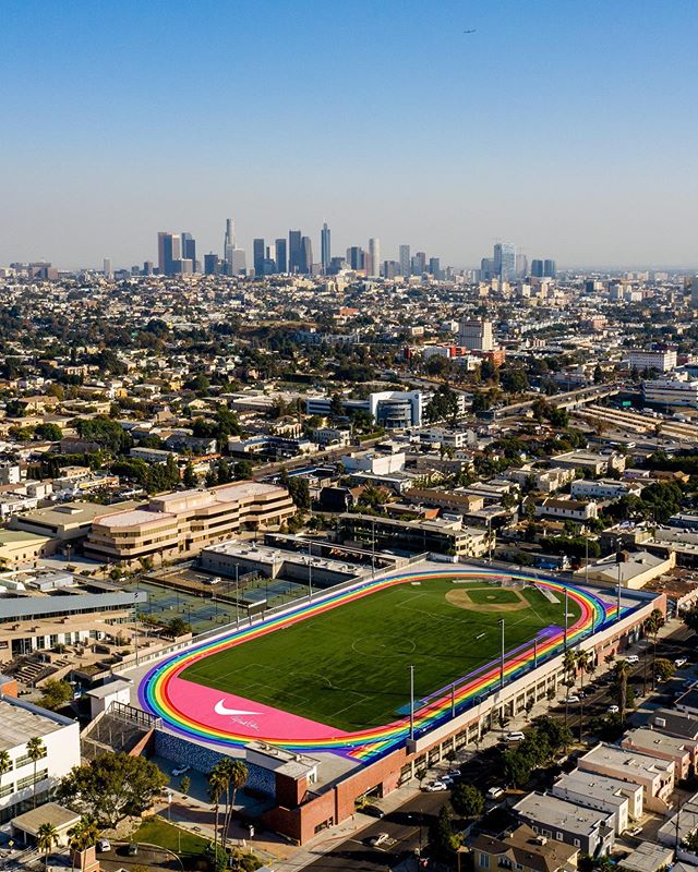 @nikelosangeles #BETRUE track @lacitycollege ⁣
⁣
@victory