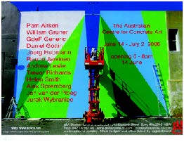 Flyer for AC4CA exhibition at G&A Studios, Sydney, 2006