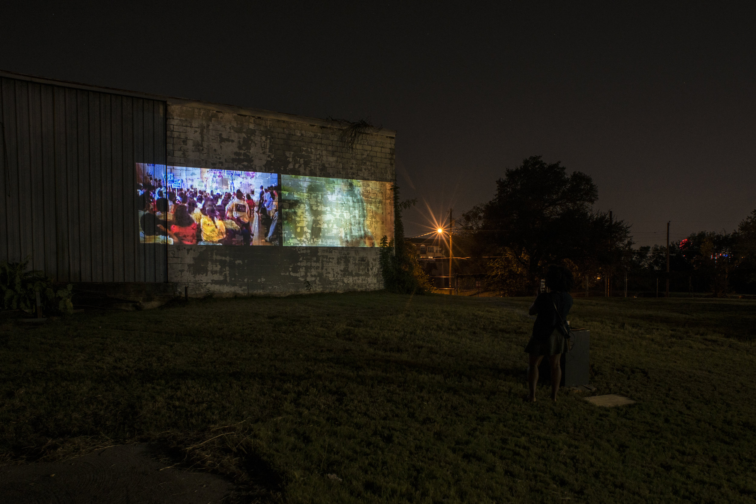 untitled (lo mismo) installation at Bring Your Own Beamer Cedars