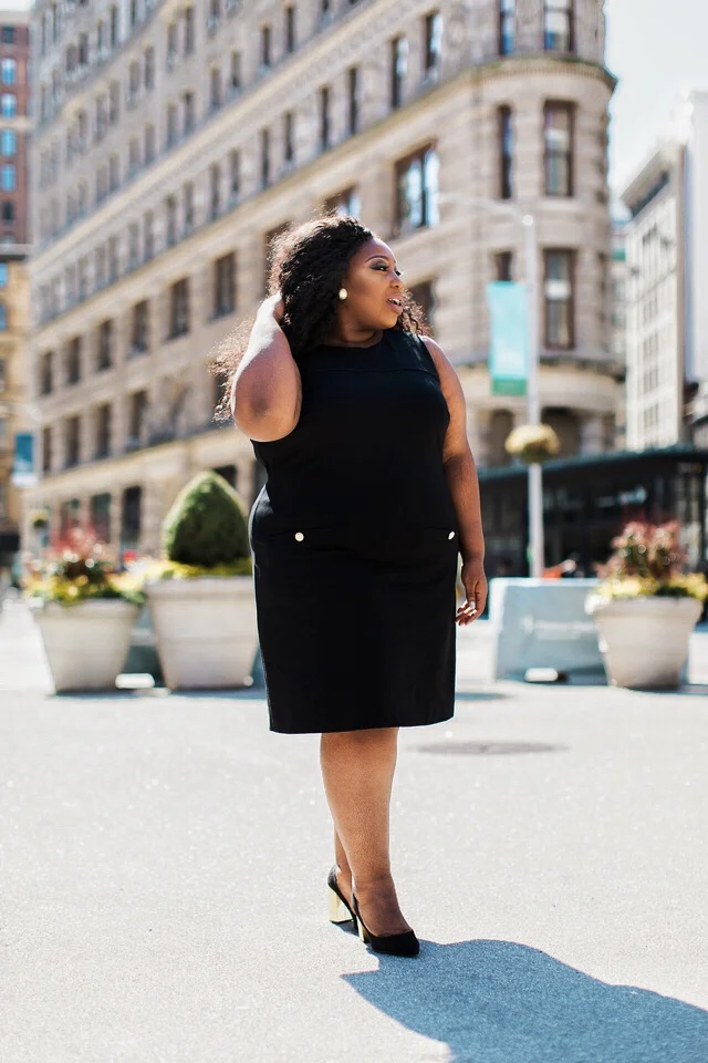 Dress Click Here This dress is a size 18, the fit is super comfy and stretchy! Love it, and yes my arms are out and happy!!!