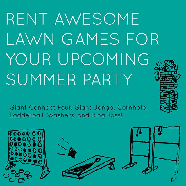 Summer is just around the corner! Book with us today to bring fun games to your upcoming outdoor party.
