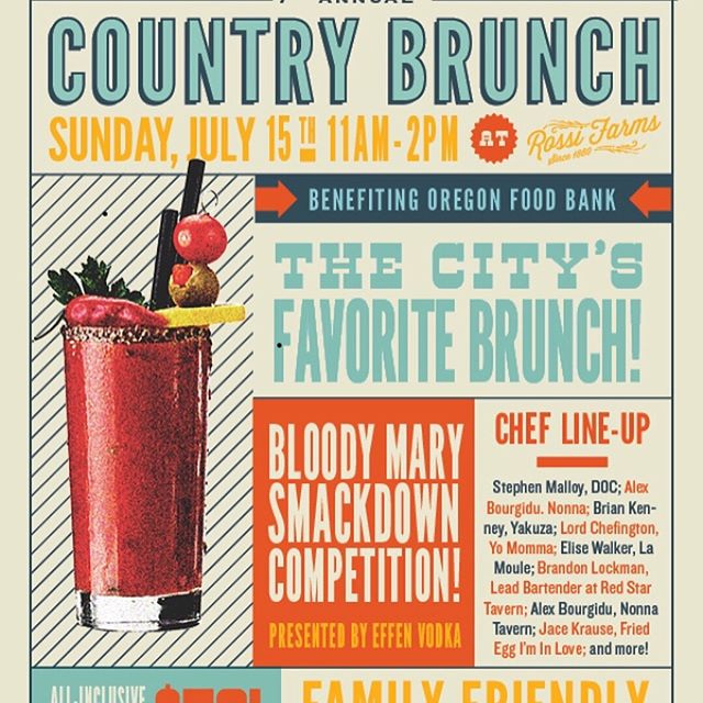 We're once again honored to take part of Portland Monthly's Country Brunch for the third year in a row! What's even more exciting is that they've expanded into a full-on weekend food festival: Cowabunga! An all you-you-can-eat food festival featuring