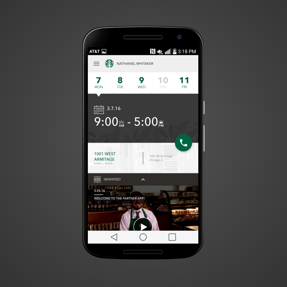 Starbucks Partner App 