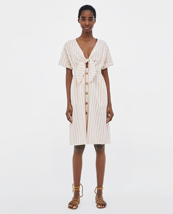 Zara Striped Dress w/ Knot