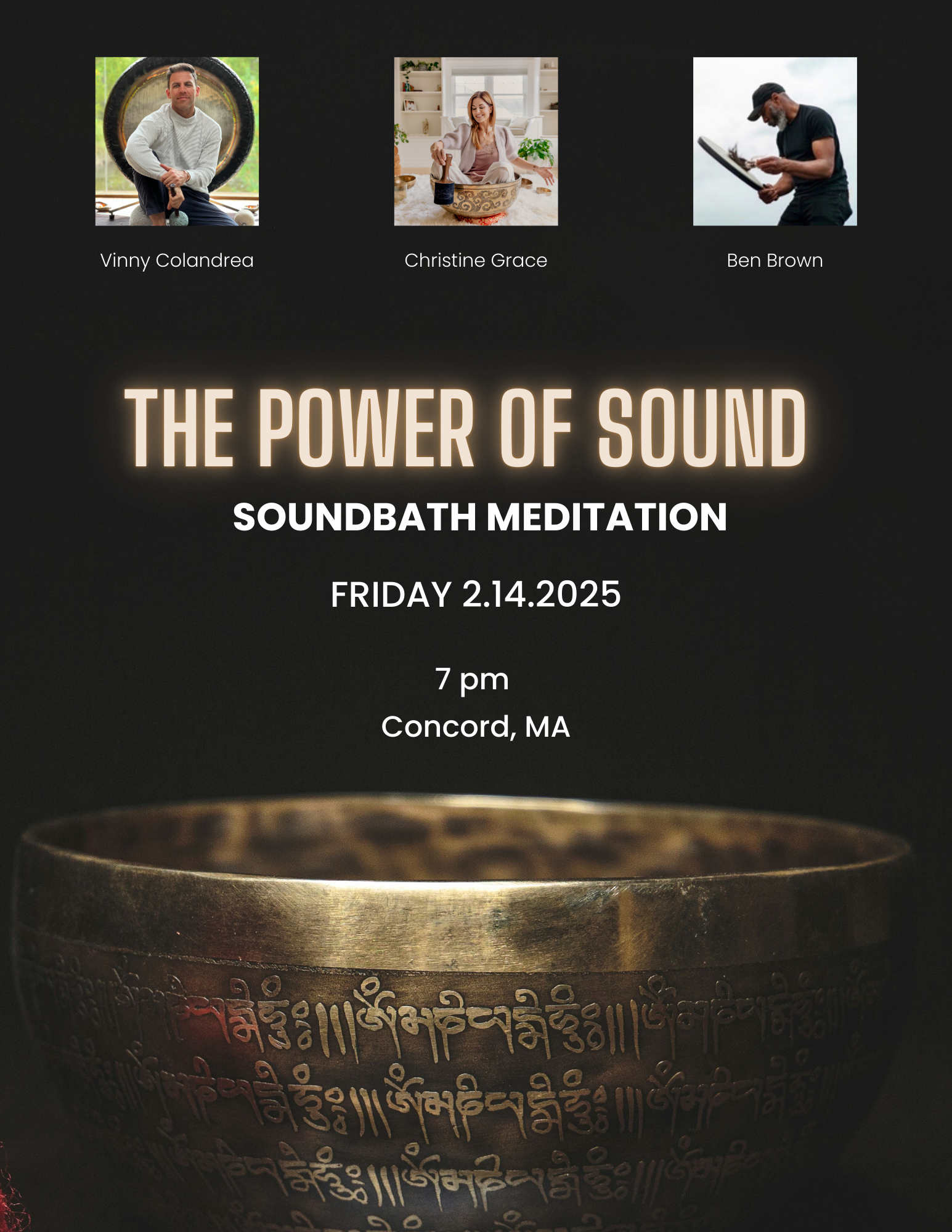 The Power of Sound: SoundBath Meditation with Christine Grace &amp; Vinny Colandrea