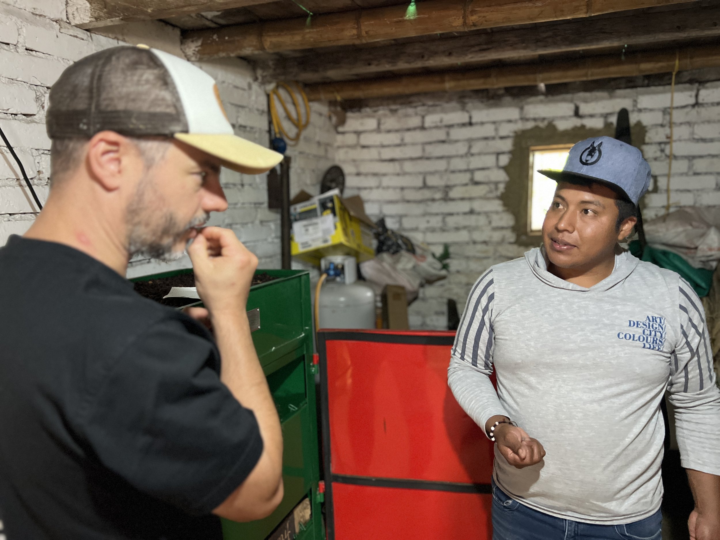 Keeping contact with coffee farmers