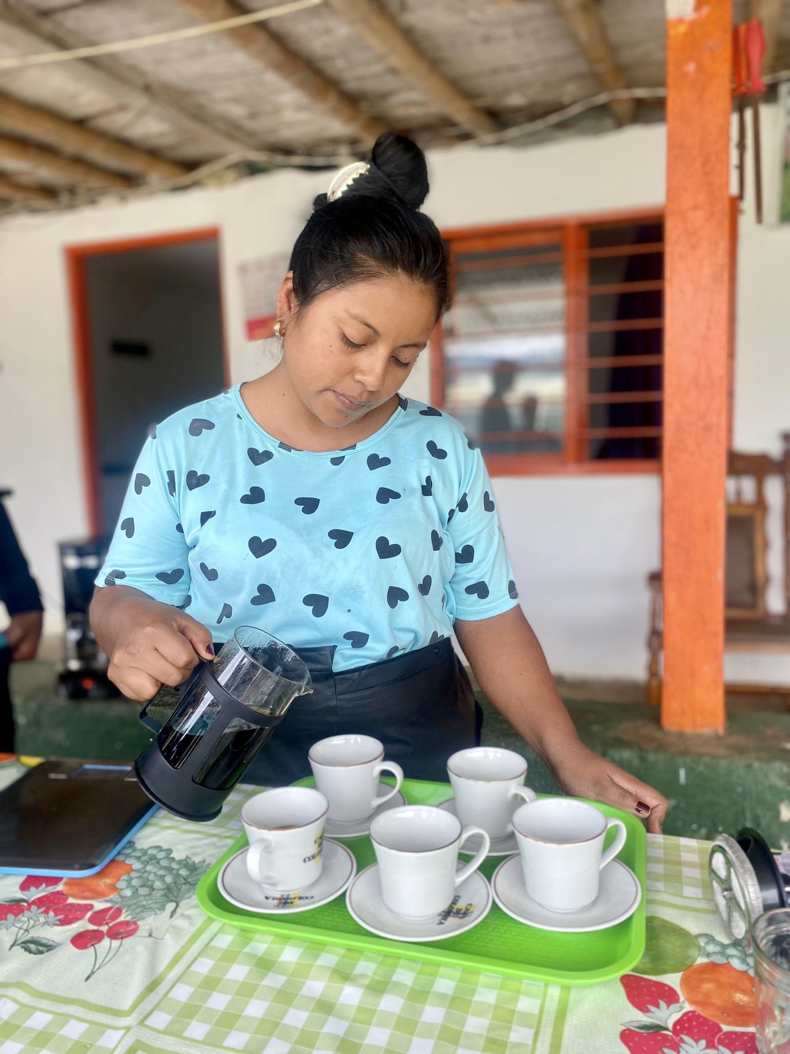 Maria Serving Coffee