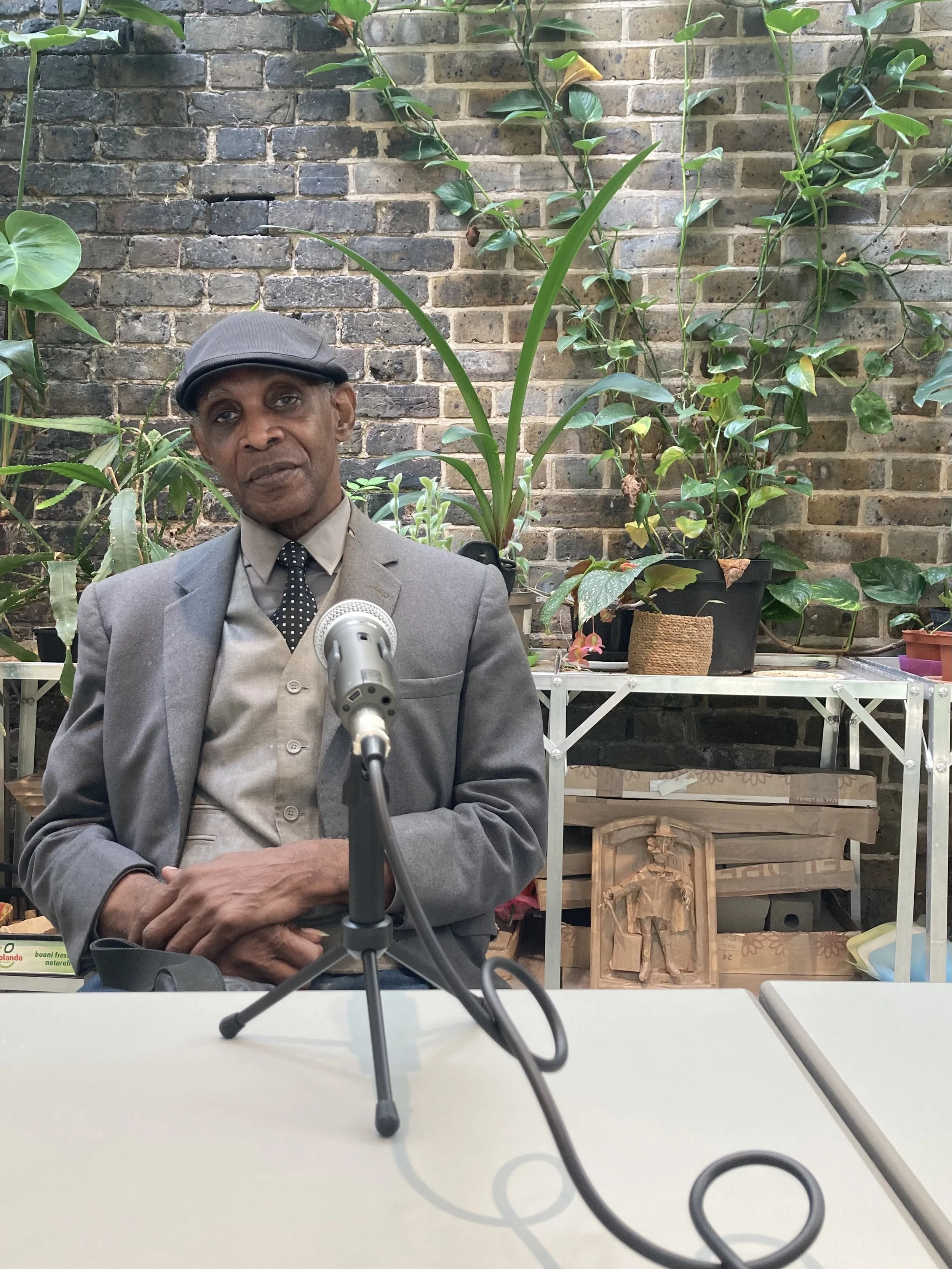 Lincoln oral history interviewee at the Garden Museum