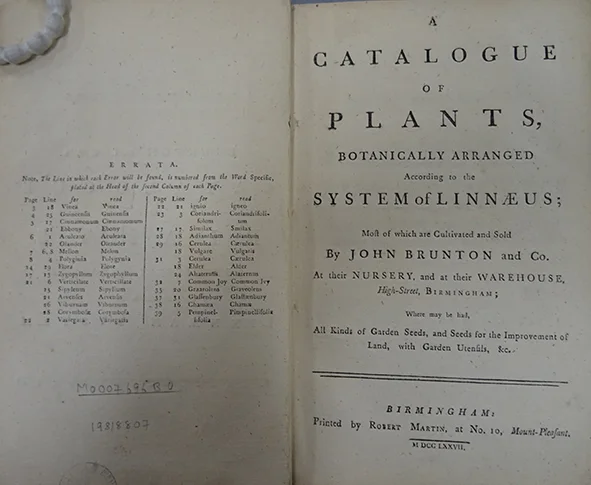 Growing Obsessions: plants and print in the eighteenth century