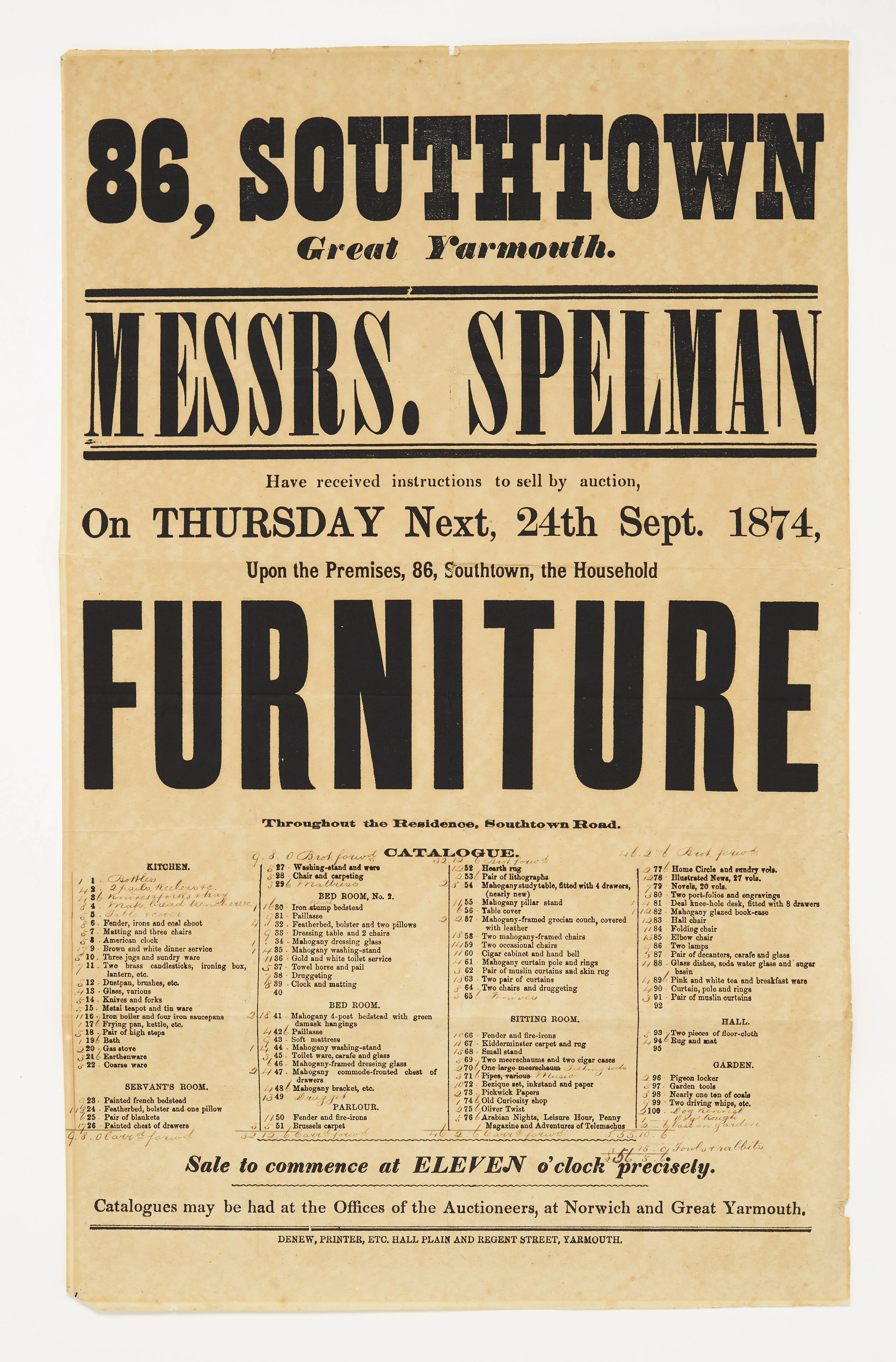 The Currell Collection of Auction Bills