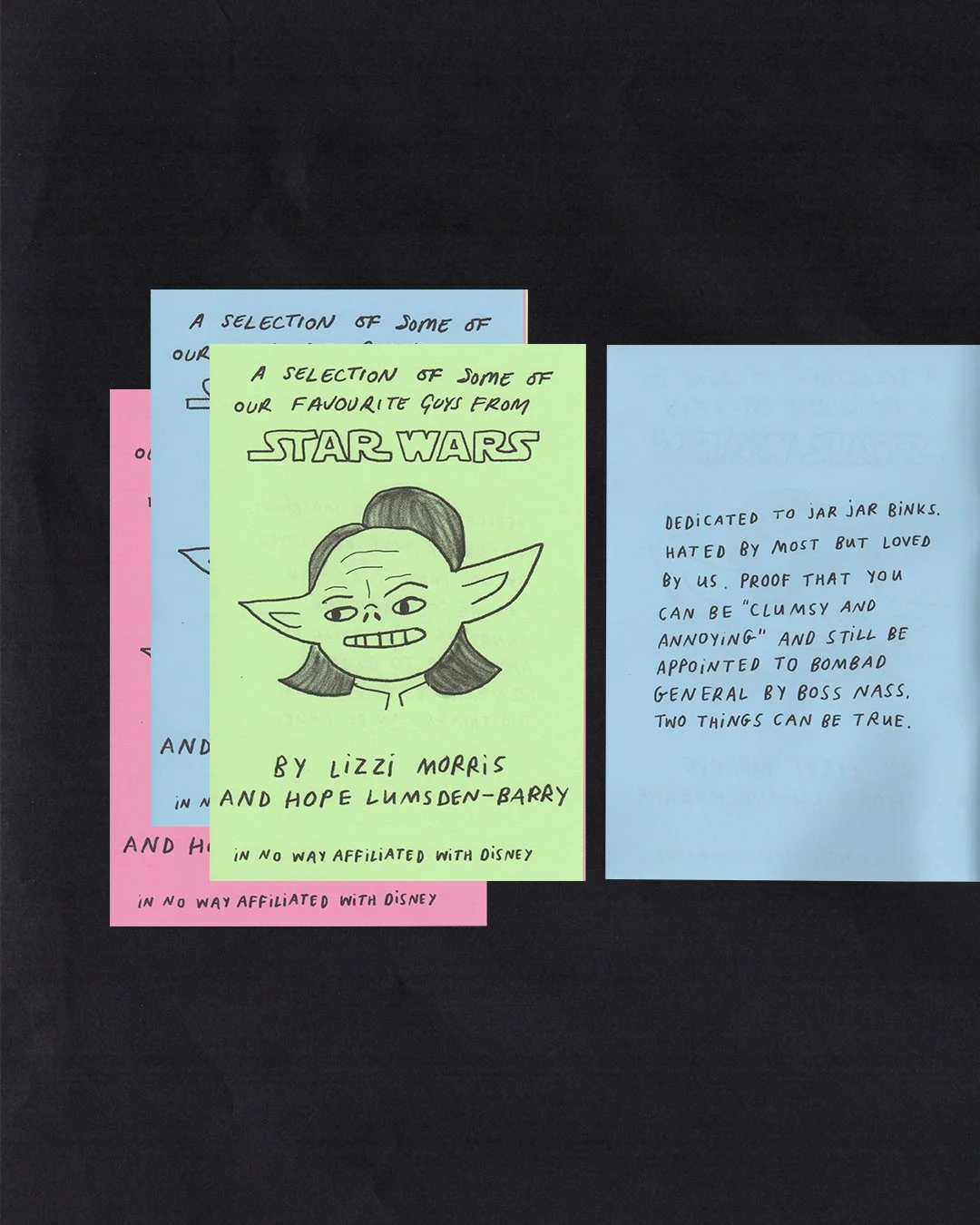 A Selection of Some of Our Favourite Guys from Star Wars – Lizzi Morris + Hope Lumsden-Barry