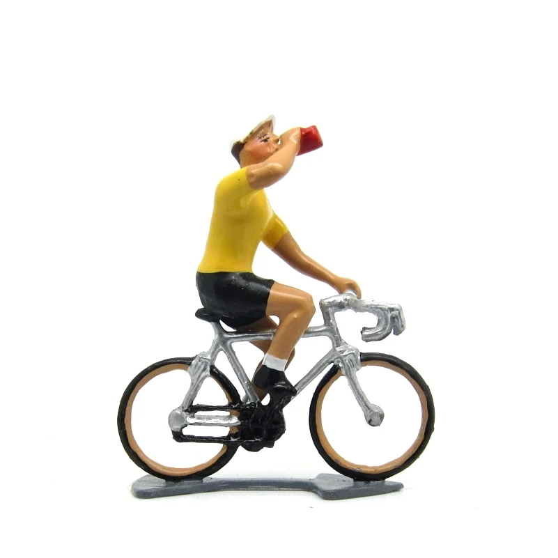 Set of 8 Vintage Plastic Cyclist Figurines + tour De France – L'Équipe Motorcycle – 1950s-60s - UK