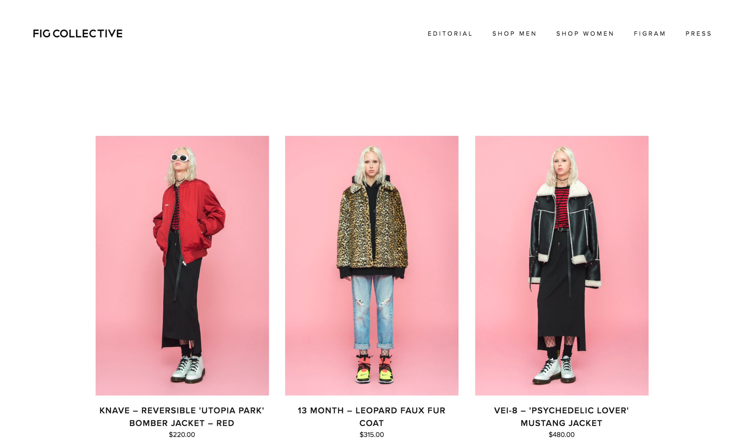 2016 FW FIG Collective E-Commerce